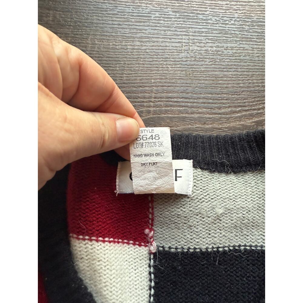 Vintage Graff Patchwork Cardigan Embroidered Beje… - image 7